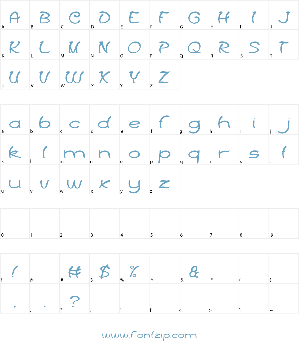 Treasure Island Font Character